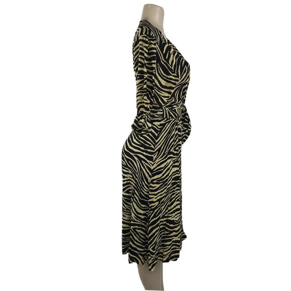 Faithfull The Brand Rafa Midi Dress Amaia Zebra - Picture 6 of 10